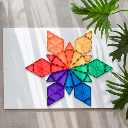 Magnetic Tiles - 30 pc Rainbow Geometry Pack