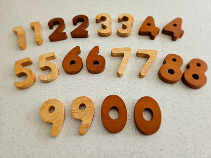 Wooden Number Set