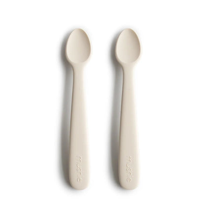 Silicone Starting Solids Feeding Spoon - Ivory