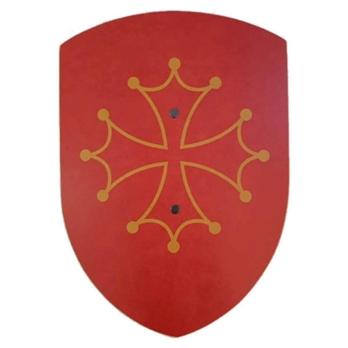 Wooden Play Shield - Occitan Cross Red