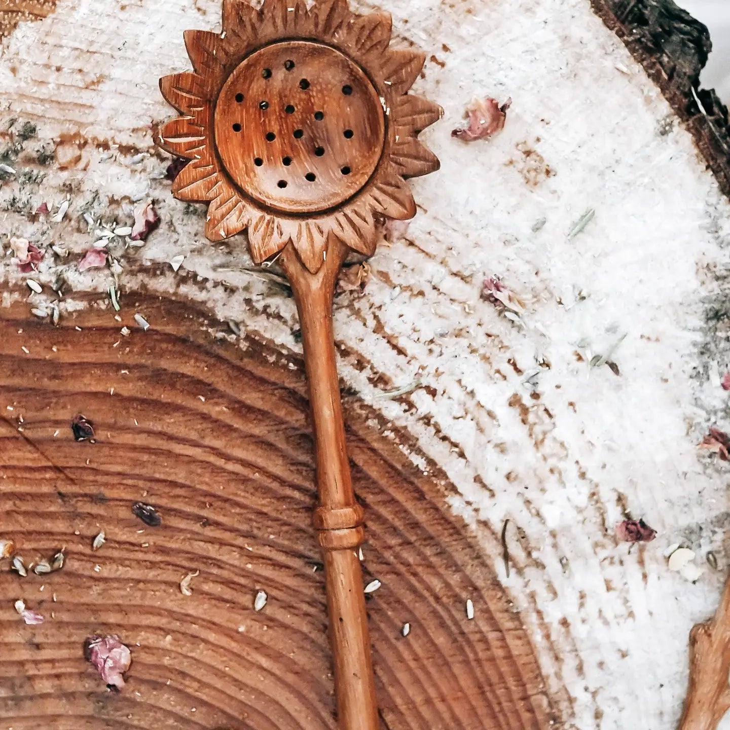 Sunflower Slotted Spoon