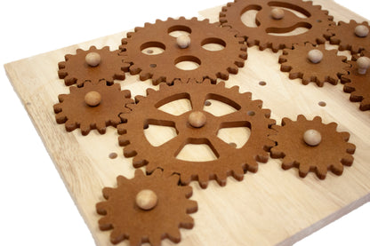 Wooden Gear Construction Board