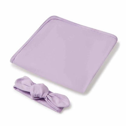 Baby Jersey Wrap Set - Lilac