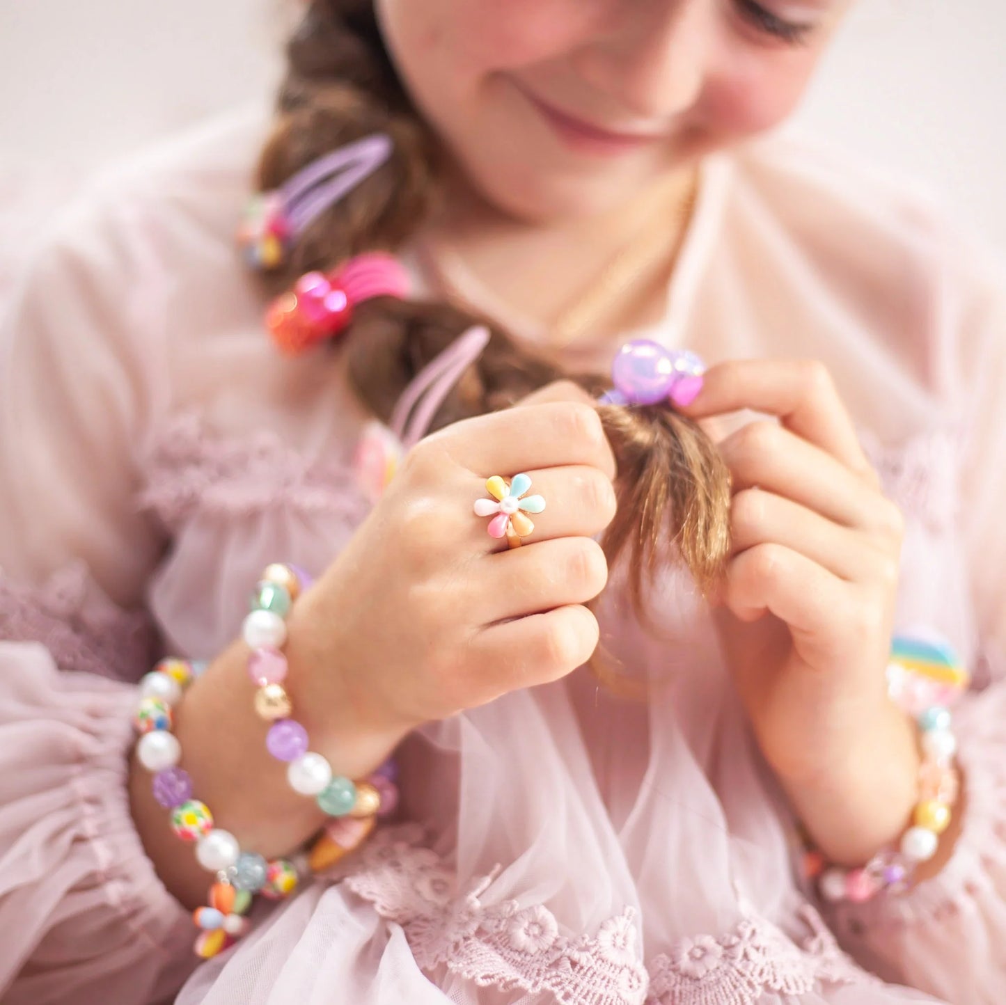 Ring - Rainbow Petal Flower