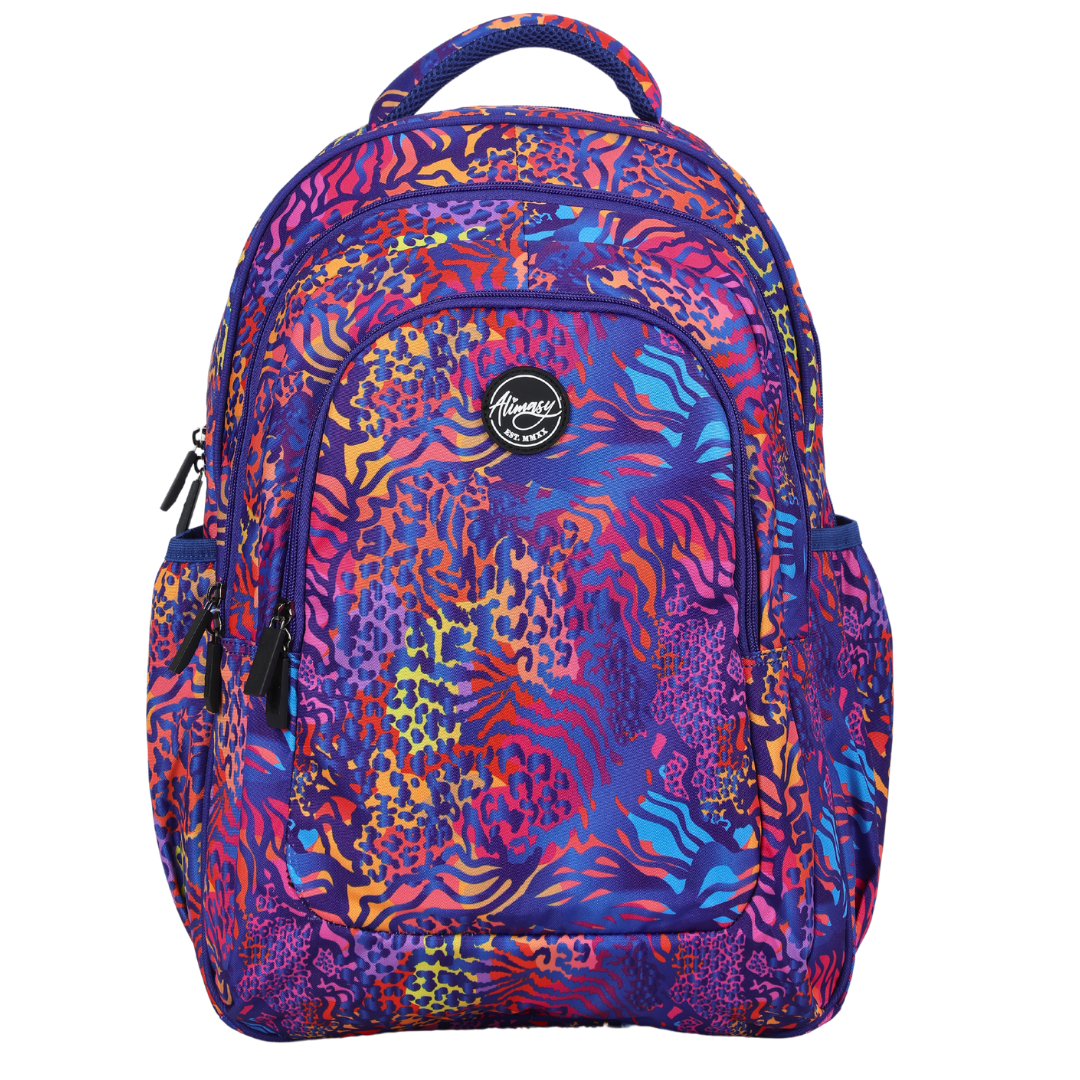 Large School Backpack - Animal Print