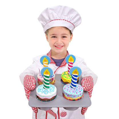 Wooden Bake and Decorate Cupcake Set