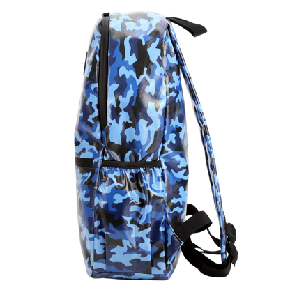 Waterproof Large Backpack - Blue Camo