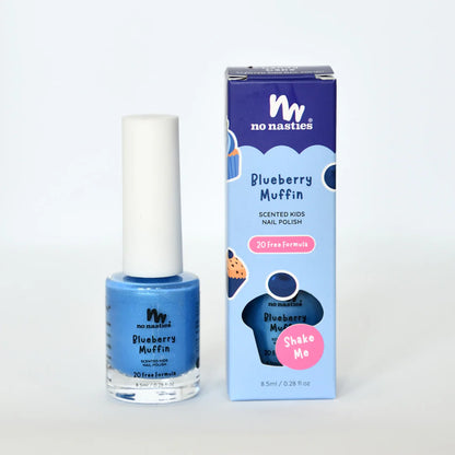 Scented Water Based Nail Polish - Blueberry Muffin - Blue