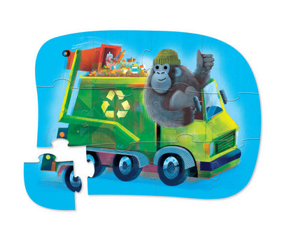 Mini Puzzle 12 pc - Go Gorilla