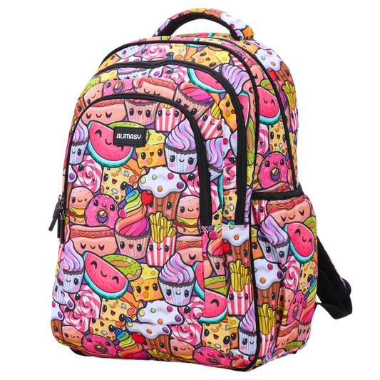 Large School Backpack - Cute Treats