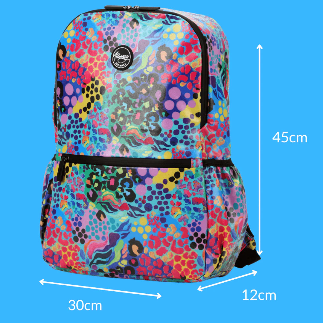 Waterproof Large Backpack - Electric Leopard