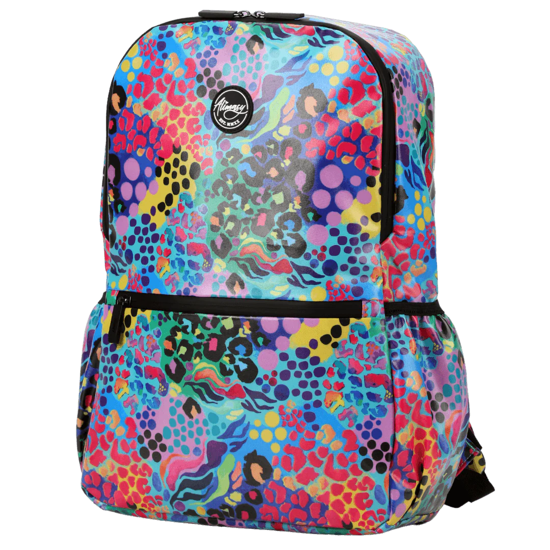 Waterproof Large Backpack - Electric Leopard