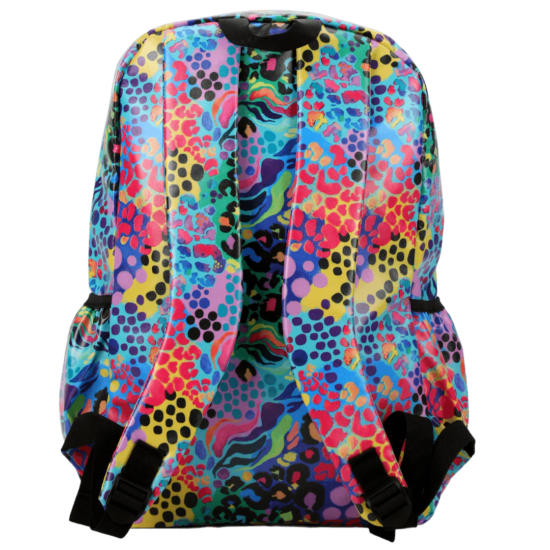 Waterproof Large Backpack - Electric Leopard