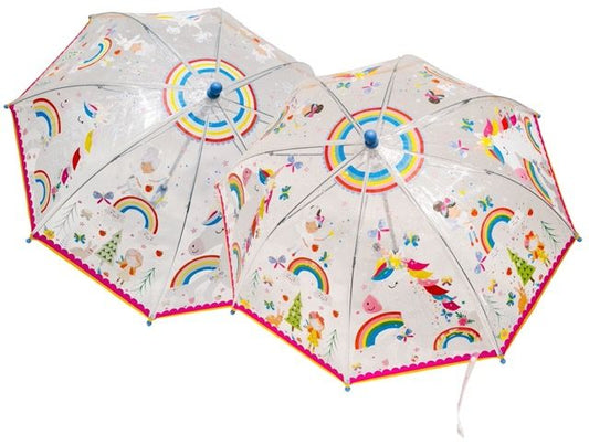 Colour Changing Umbrella - Rainbow Fairy Transparent