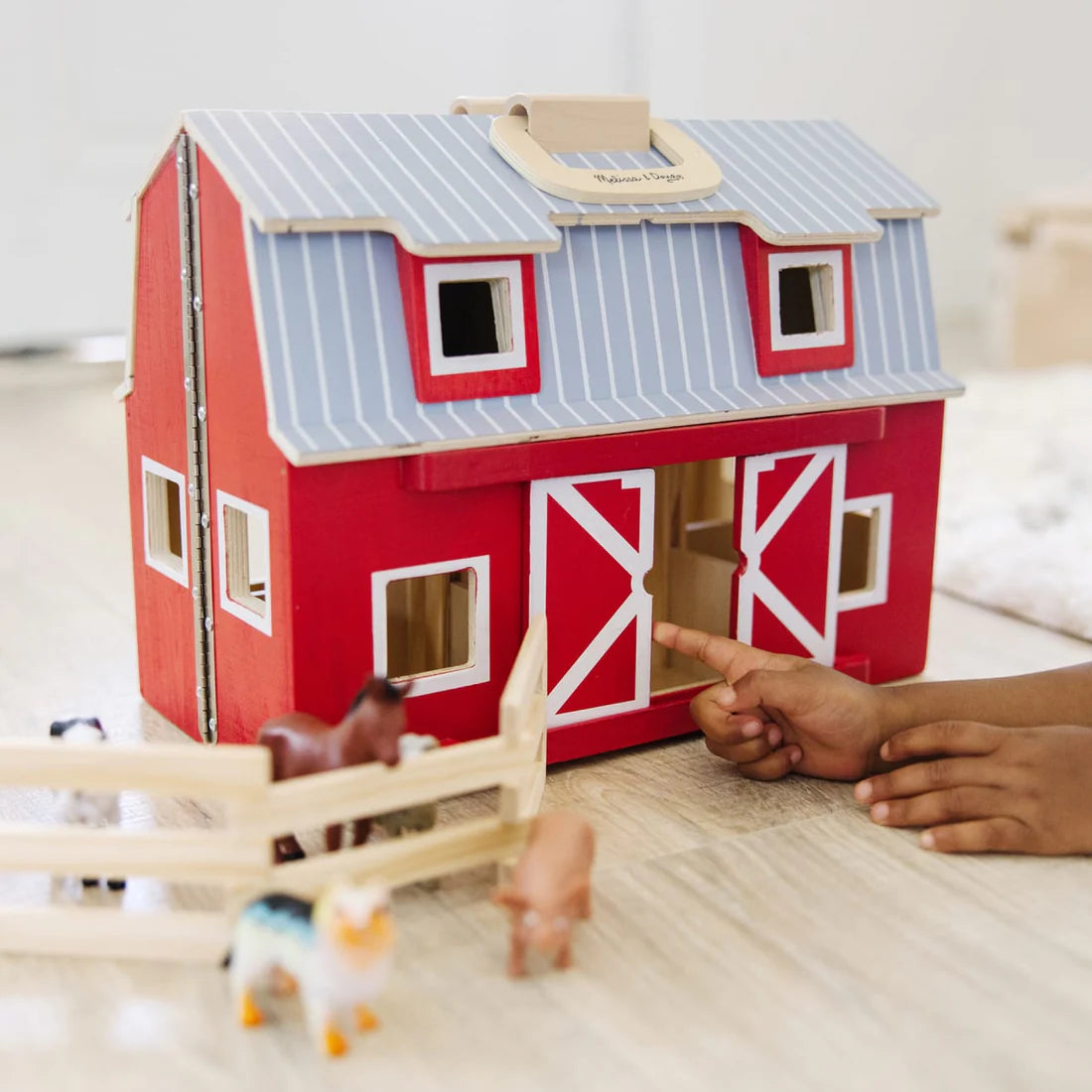 Fold and Go Barn Wooden