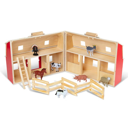 Fold and Go Barn Wooden