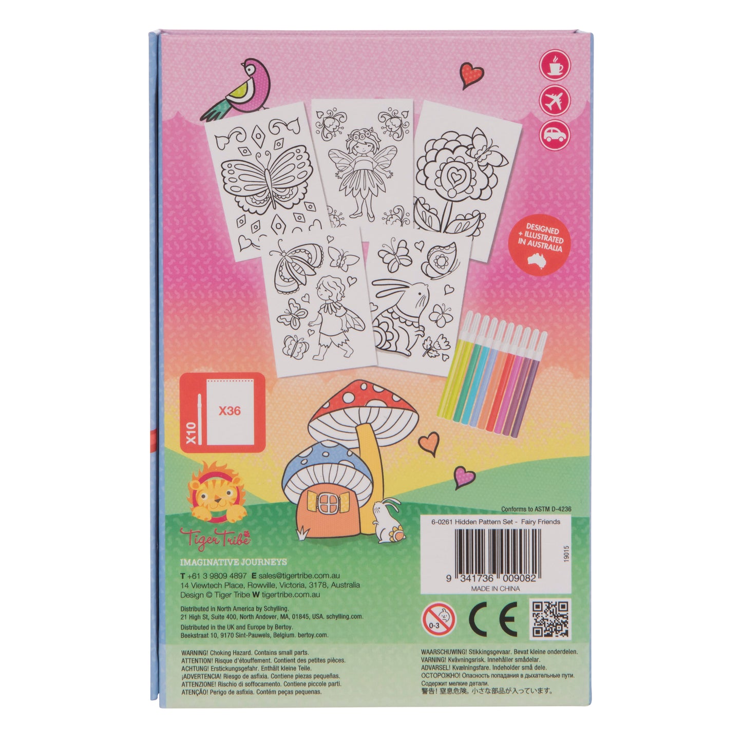 Colouring Set - Hidden Patters - Fairy Friends