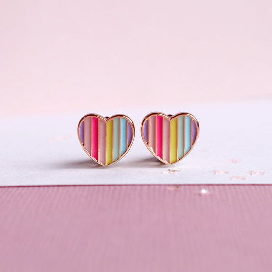 Earrings - Candy Heart - Clip-On