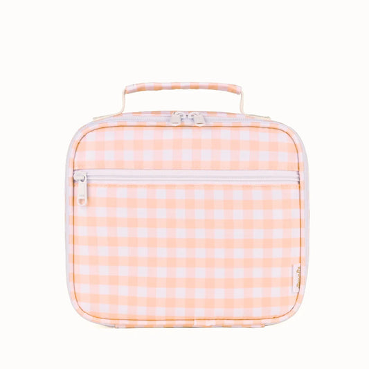 Pink Gingham Insulated Lunch Bag - Mini