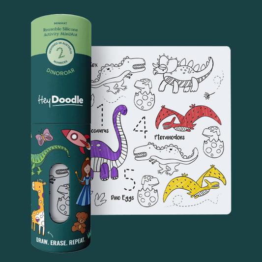 Wipeable Colouring In - MINI - DinoRoar