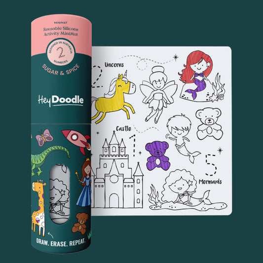 PRE ORDER - Wipeable Colouring In - MINI - Sugar and Spice