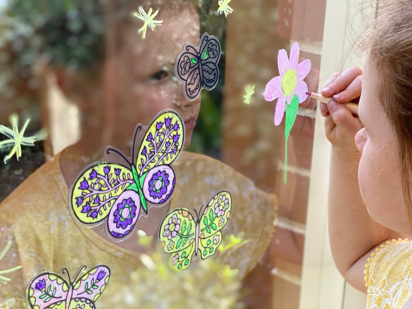 Movable Window Art - Butterflies