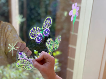 Movable Window Art - Butterflies