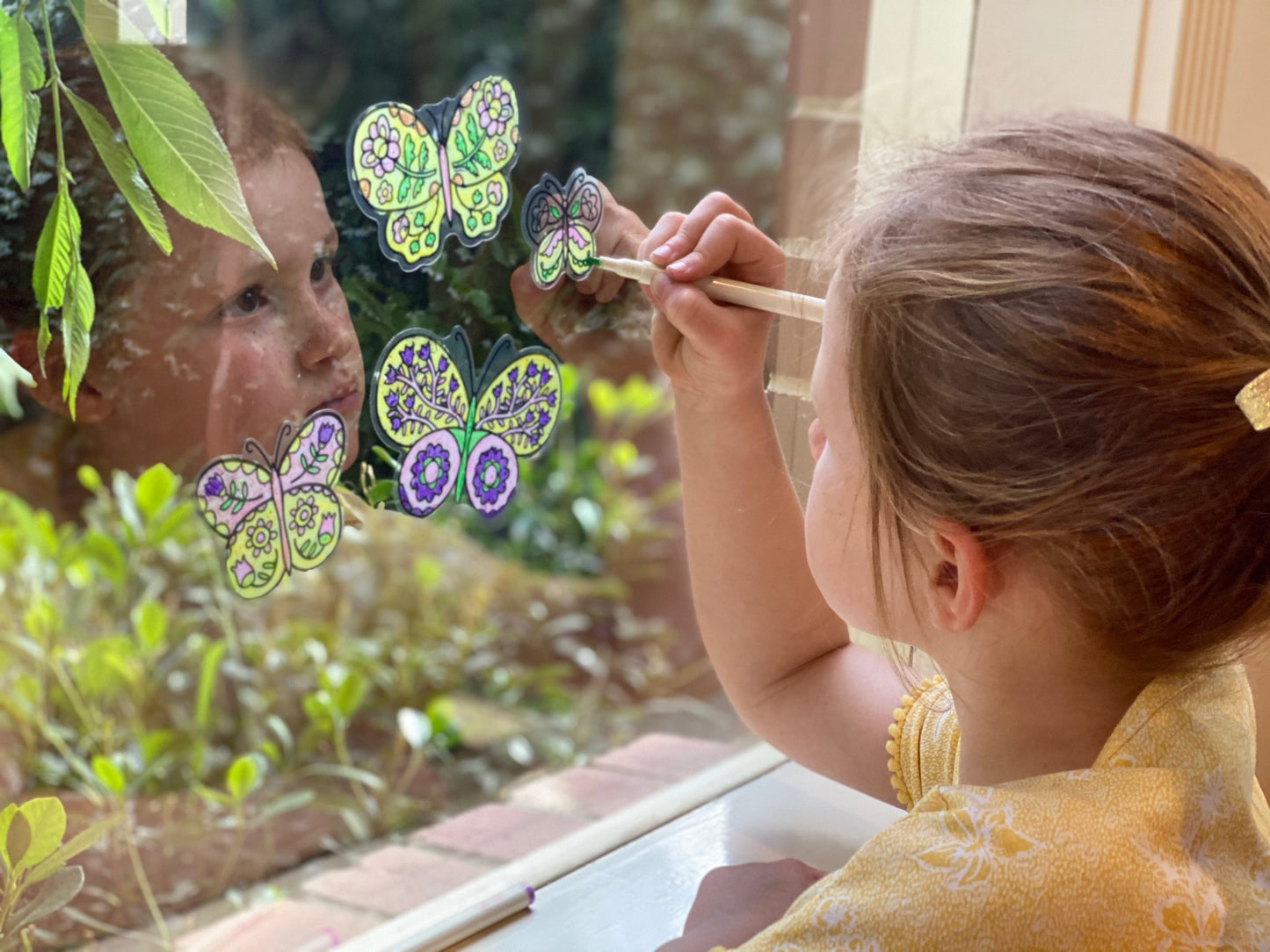 Movable Window Art - Butterflies