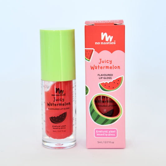 Scented Natural Lip Gloss - Watermelon - Bright Watermelon Pink