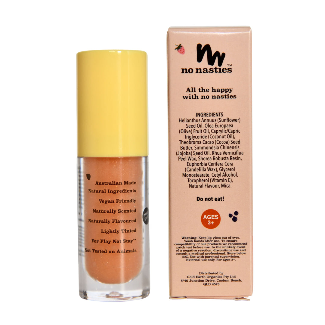 Scented Natural Lip Gloss - Fruity Fun - Peachy Summer