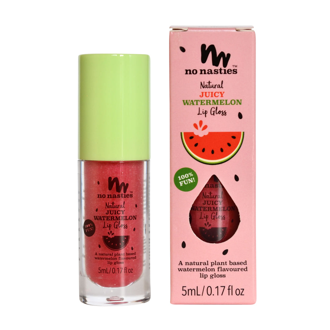 Scented Natural Lip Gloss - Watermelon - Bright Watermelon Pink