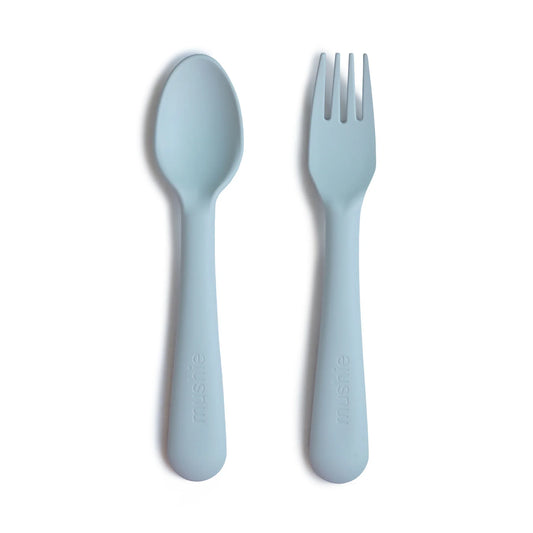 Fork and Spoon Set - Powder Blue