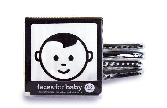 Faces for Baby Black and White Cloth Book