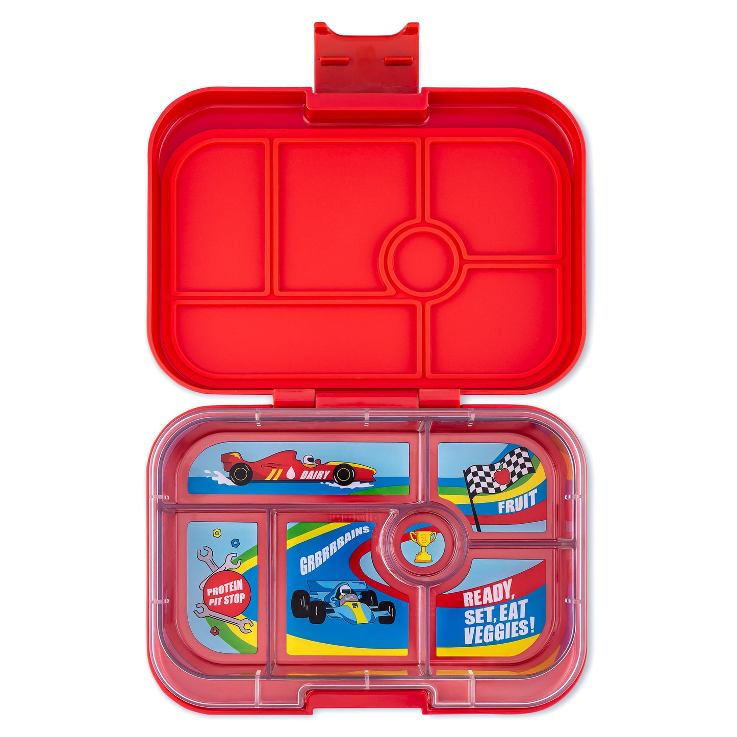 Yumbox Original - Roar Red/Race Car Tray