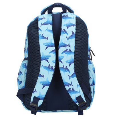 Large School Backpack - Robot Shark
