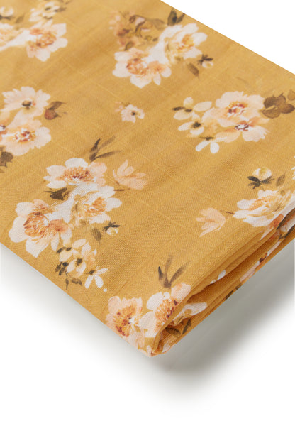 Muslin Wrap - Golden Flower