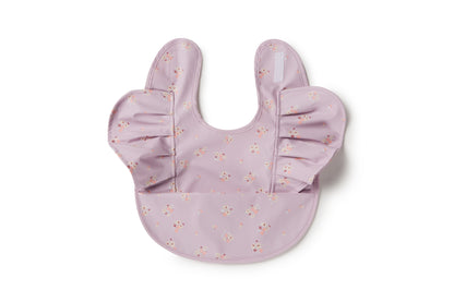 Snuggle Bib Waterproof - Lilac Bloom Frill