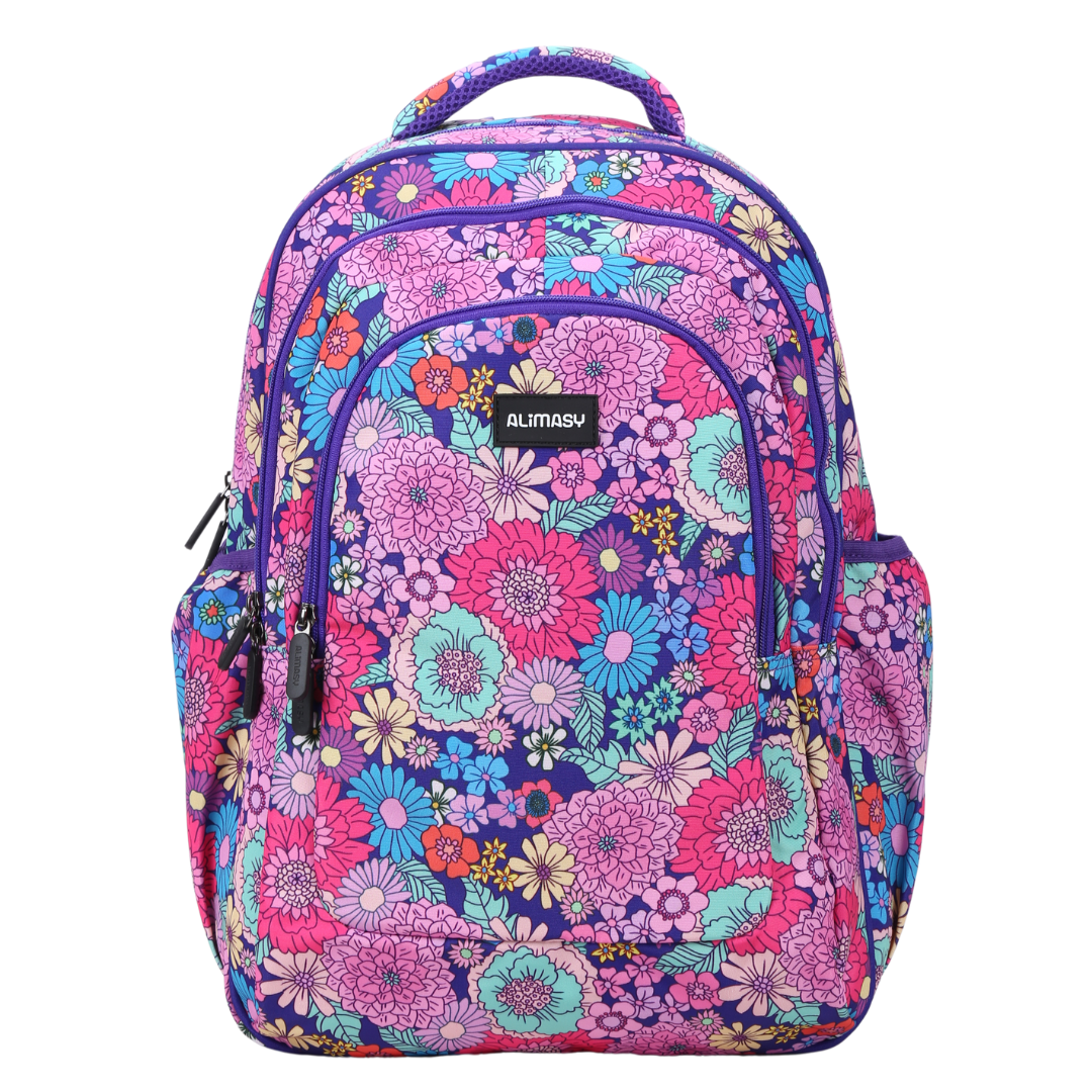 Large School Backpack - Summer Flowers