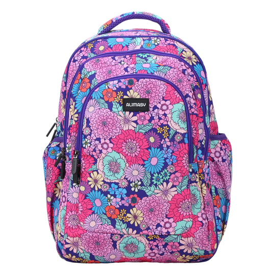 Large School Backpack - Summer Flowers