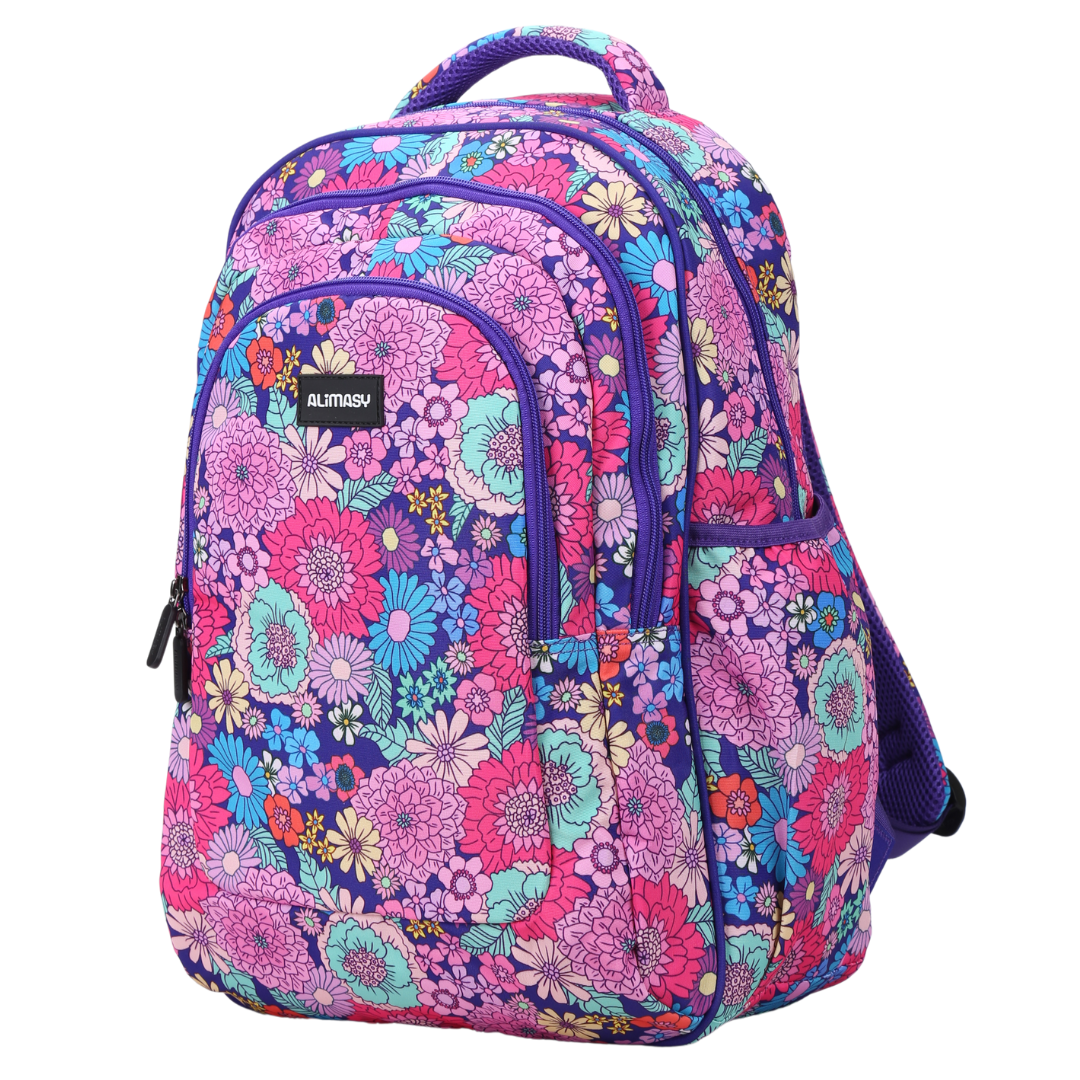 Large School Backpack - Summer Flowers