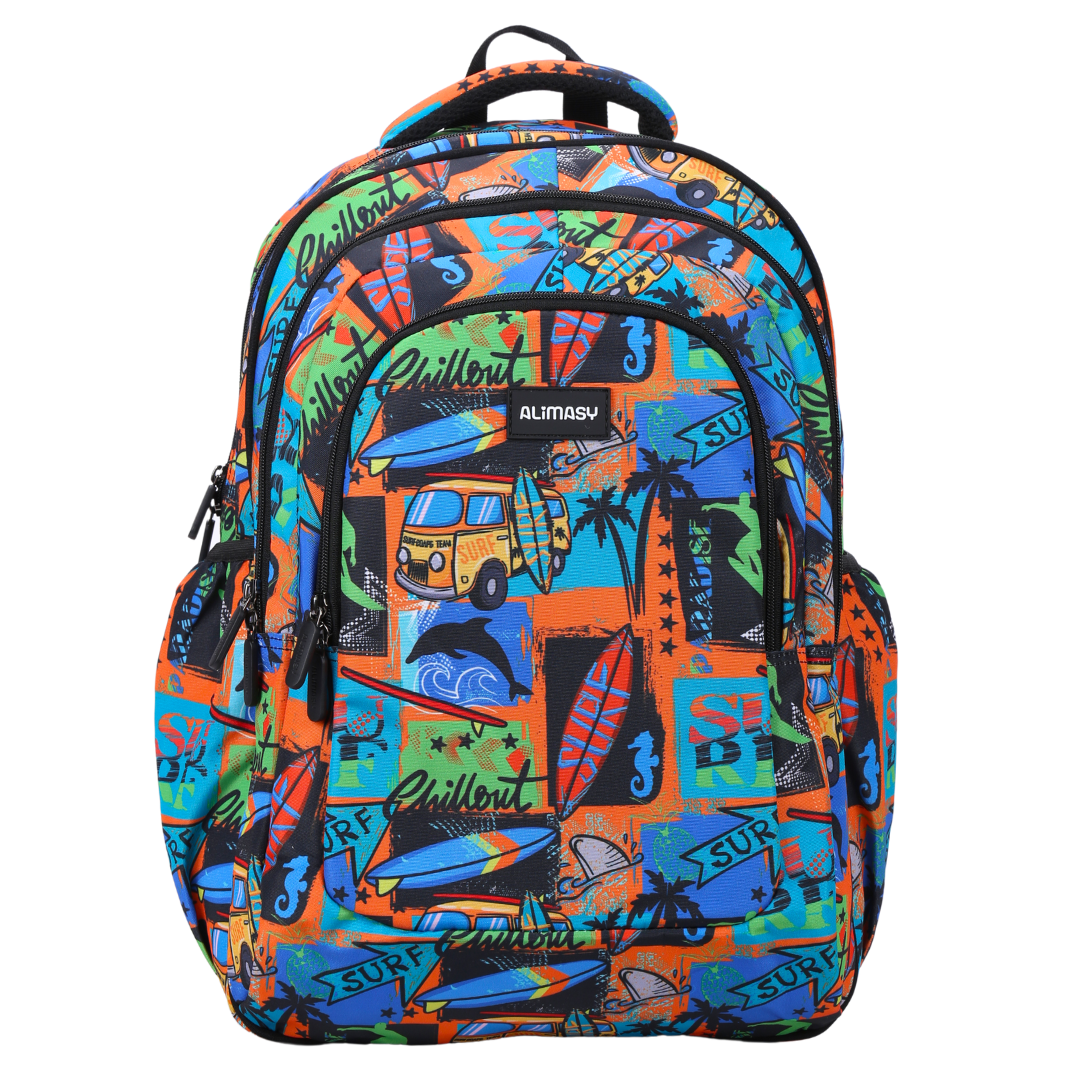 Large School Backpack - Surf Kombi