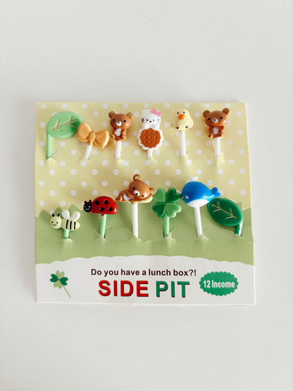 Food Picks - Animal Garden - 12 piece