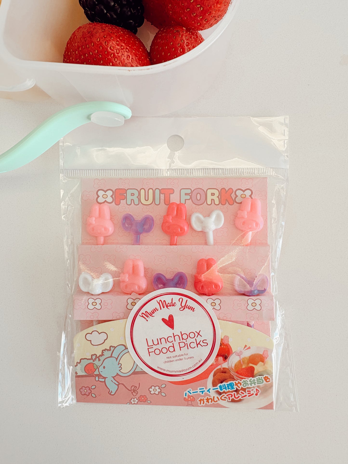 Food Picks - Cute Rabbit - 10 piece