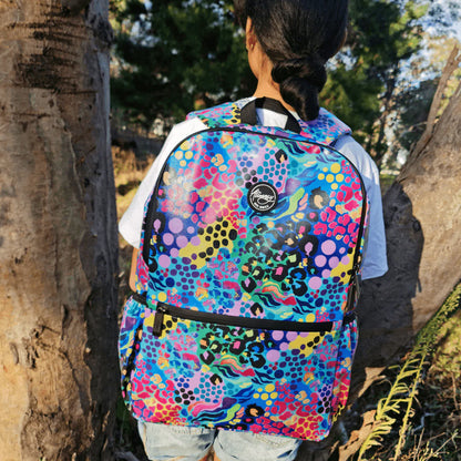 Waterproof Large Backpack - Electric Leopard