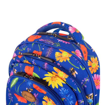 Large School Backpack - Bees & Wildflowers