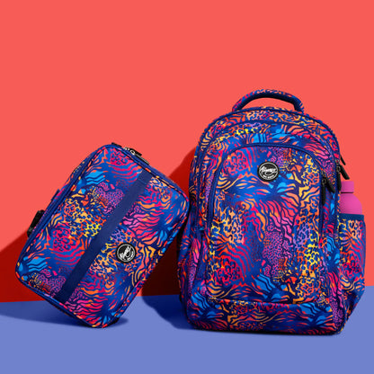 Large School Backpack - Animal Print