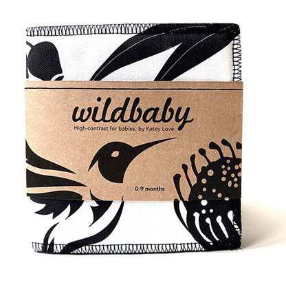 Wild Baby Organic Black and White Cloth Book