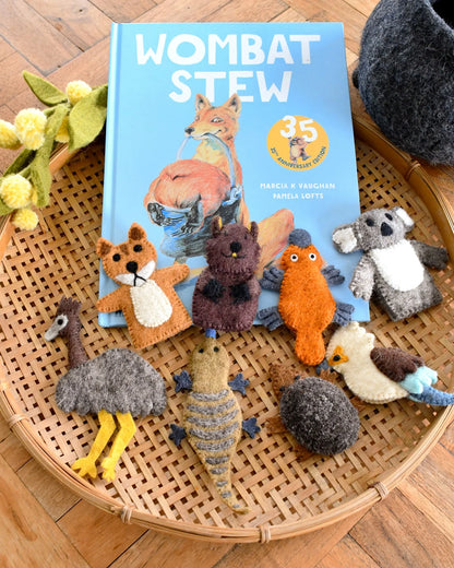 Finger Puppet Set - Wombat Stew