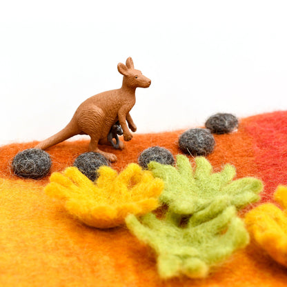 Small Australian Outback Desert Play Mat Playscape