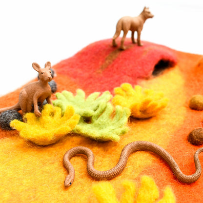 Small Australian Outback Desert Play Mat Playscape